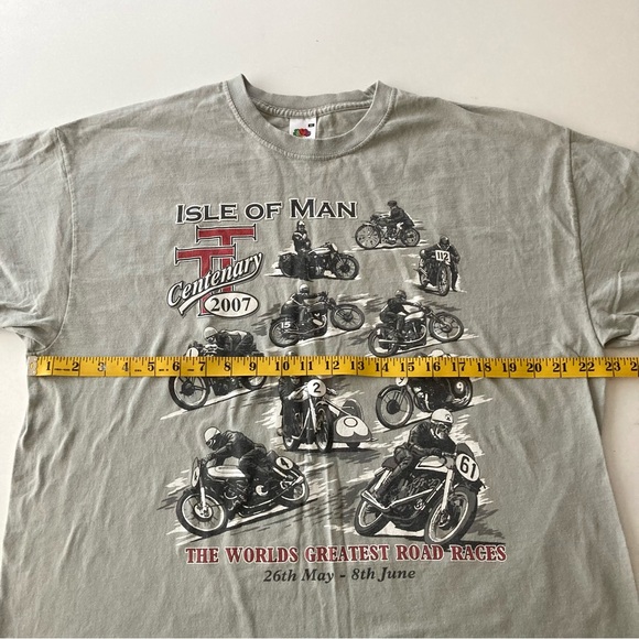Isle of Man 2007 Motorcycle Tee T-Shirt Fruit Of The Loom Size XL - Picture 6 of 7